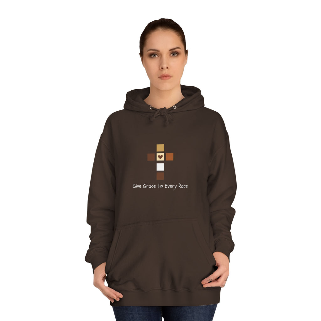 GIVE GRACE TO EVERY RACE Adult Unisex Hoodie