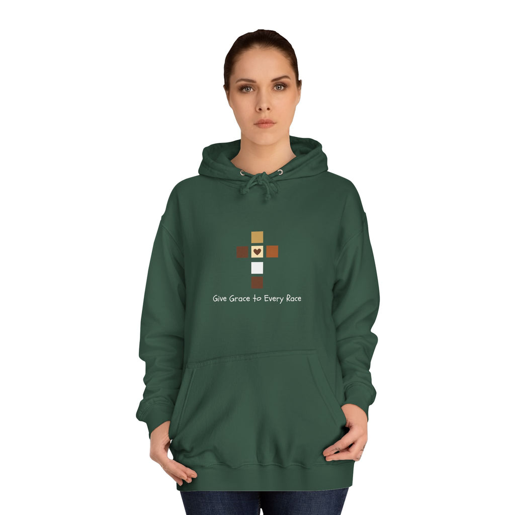 GIVE GRACE TO EVERY RACE Adult Unisex Hoodie