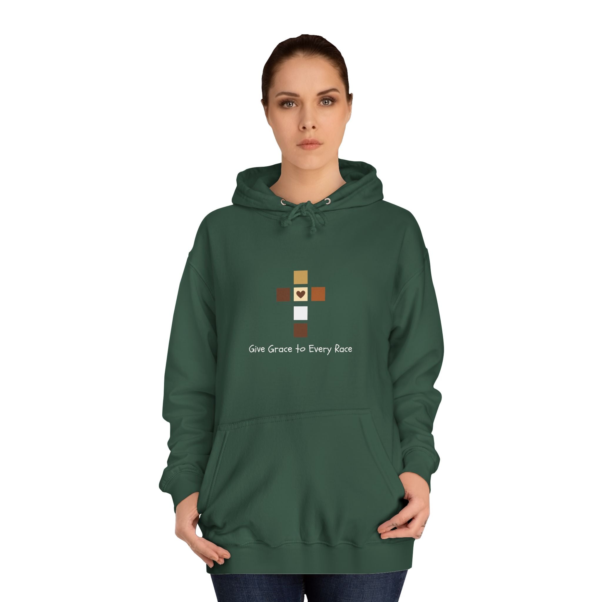 GIVE GRACE TO EVERY RACE Adult Unisex Hoodie