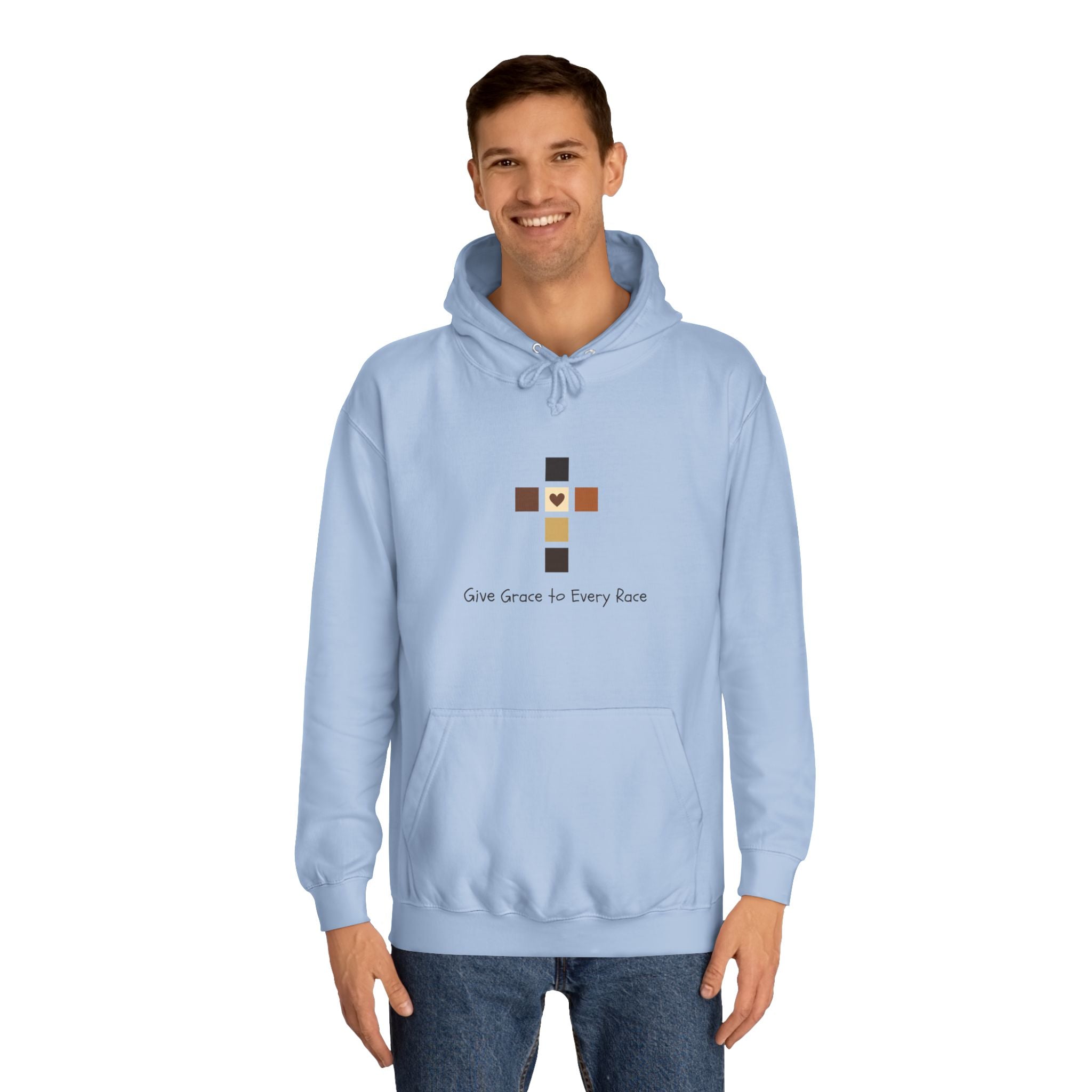 GIVE GRACE TO EVERY RACE Adult Unisex Hoodie