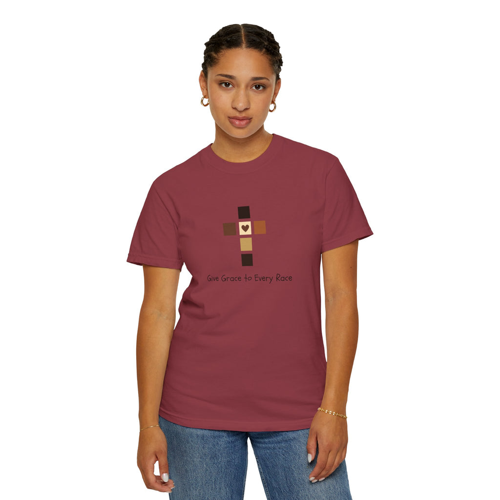 GIVE GRACE TO EVERY RACE Adult Tee
