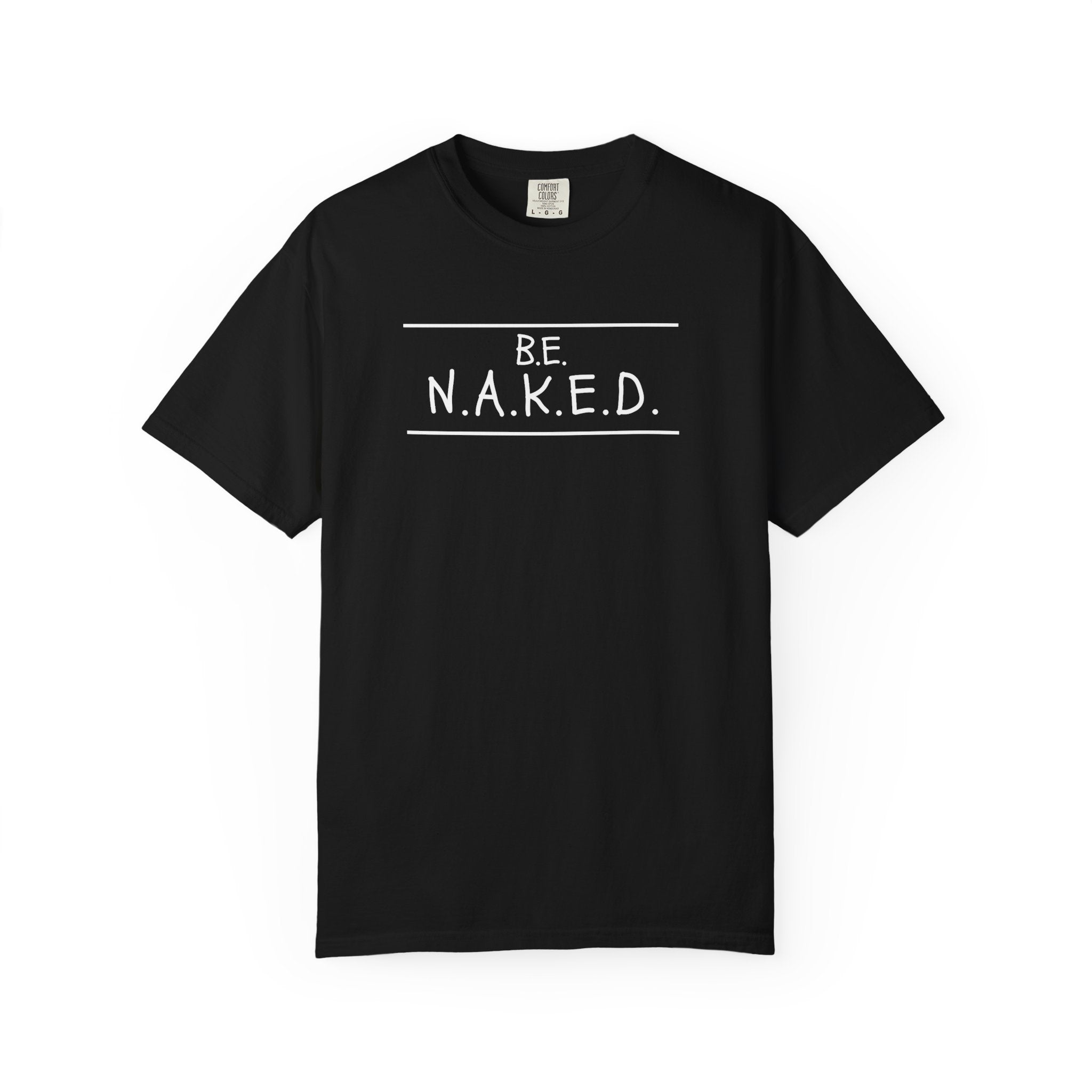 Be NAKED Adult Tee (Black)