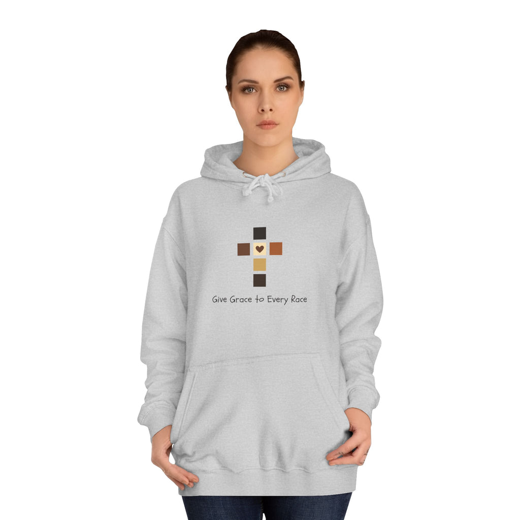 GIVE GRACE TO EVERY RACE Adult Unisex Hoodie