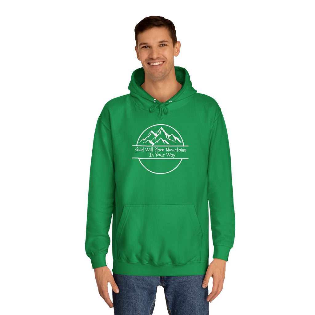 GOD WILL PLACE MOUNTAINS Adult Unisex Hoodie