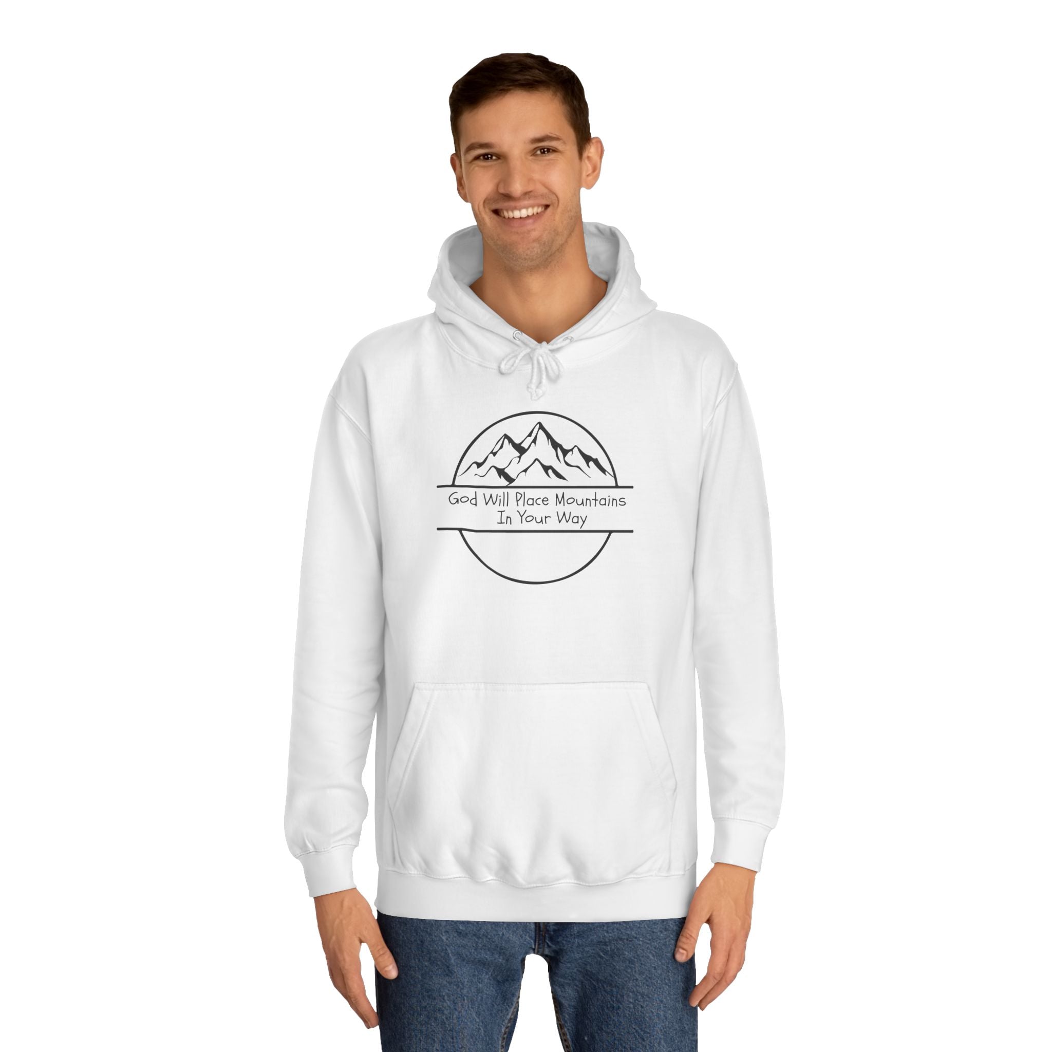 GOD WILL PLACE MOUNTAINS Adult Unisex Hoodie