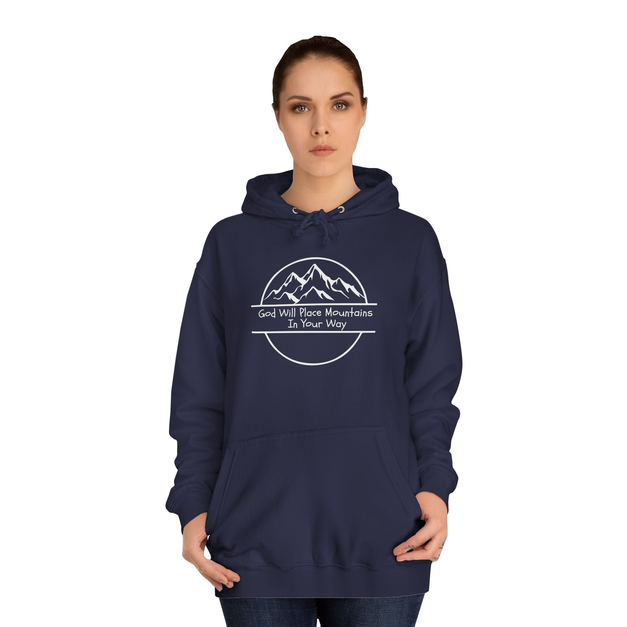 GOD WILL PLACE MOUNTAINS Adult Unisex Hoodie