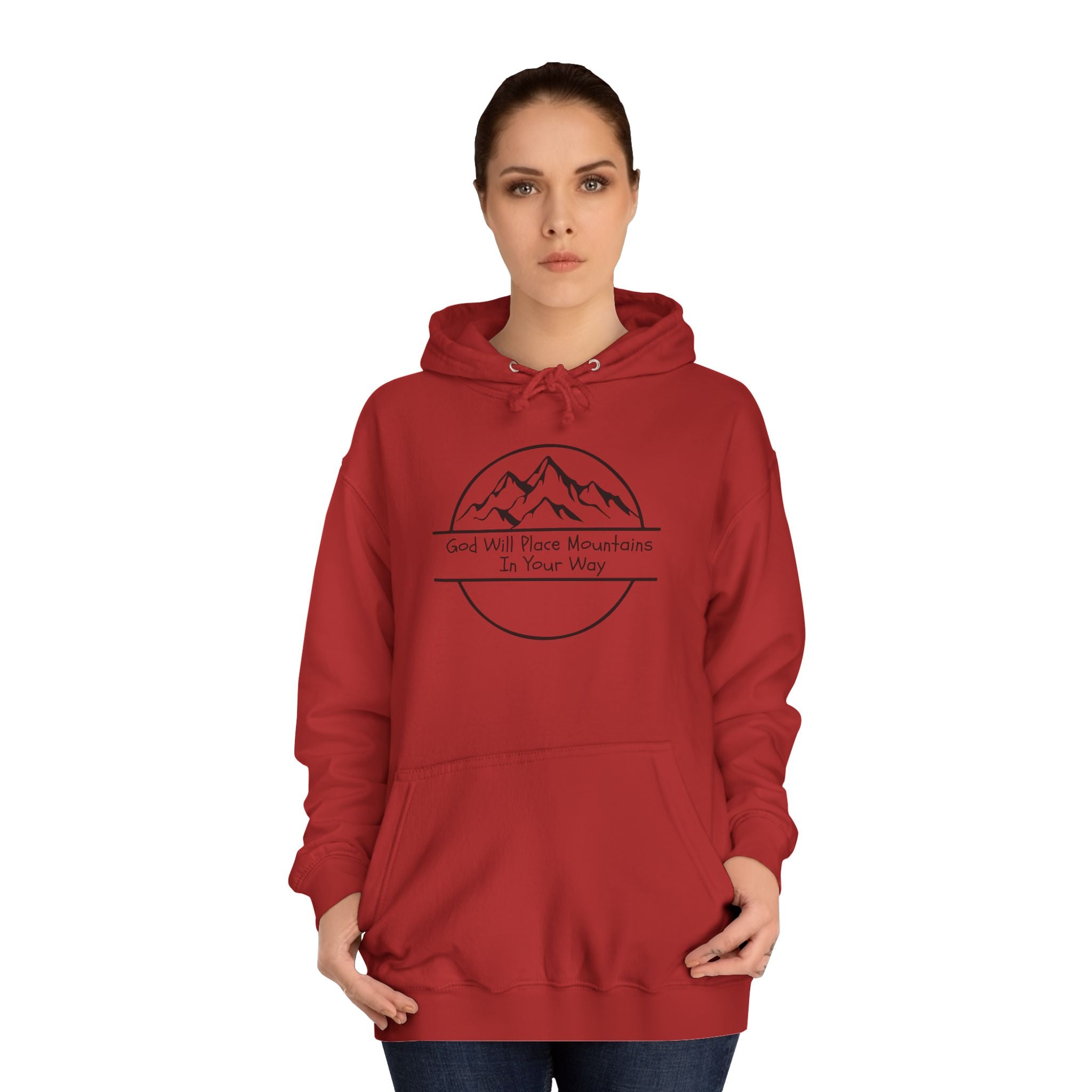 GOD WILL PLACE MOUNTAINS Adult Unisex Hoodie