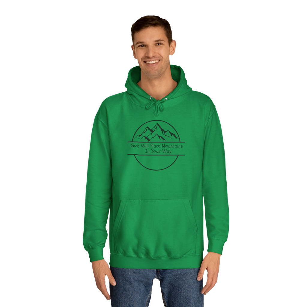 GOD WILL PLACE MOUNTAINS Adult Unisex Hoodie