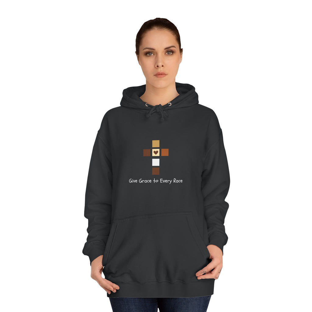 GIVE GRACE TO EVERY RACE Adult Unisex Hoodie