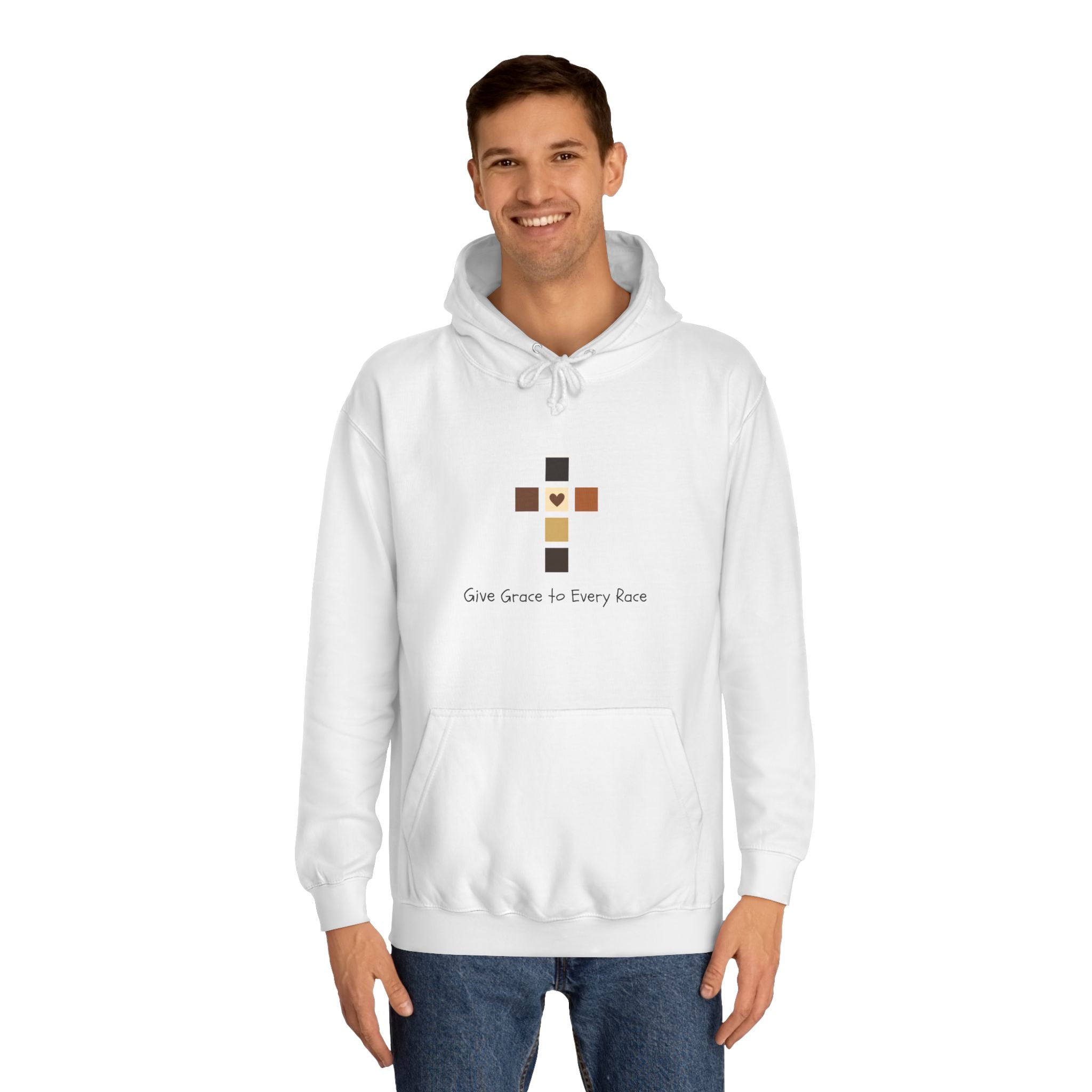 GIVE GRACE TO EVERY RACE Adult Unisex Hoodie