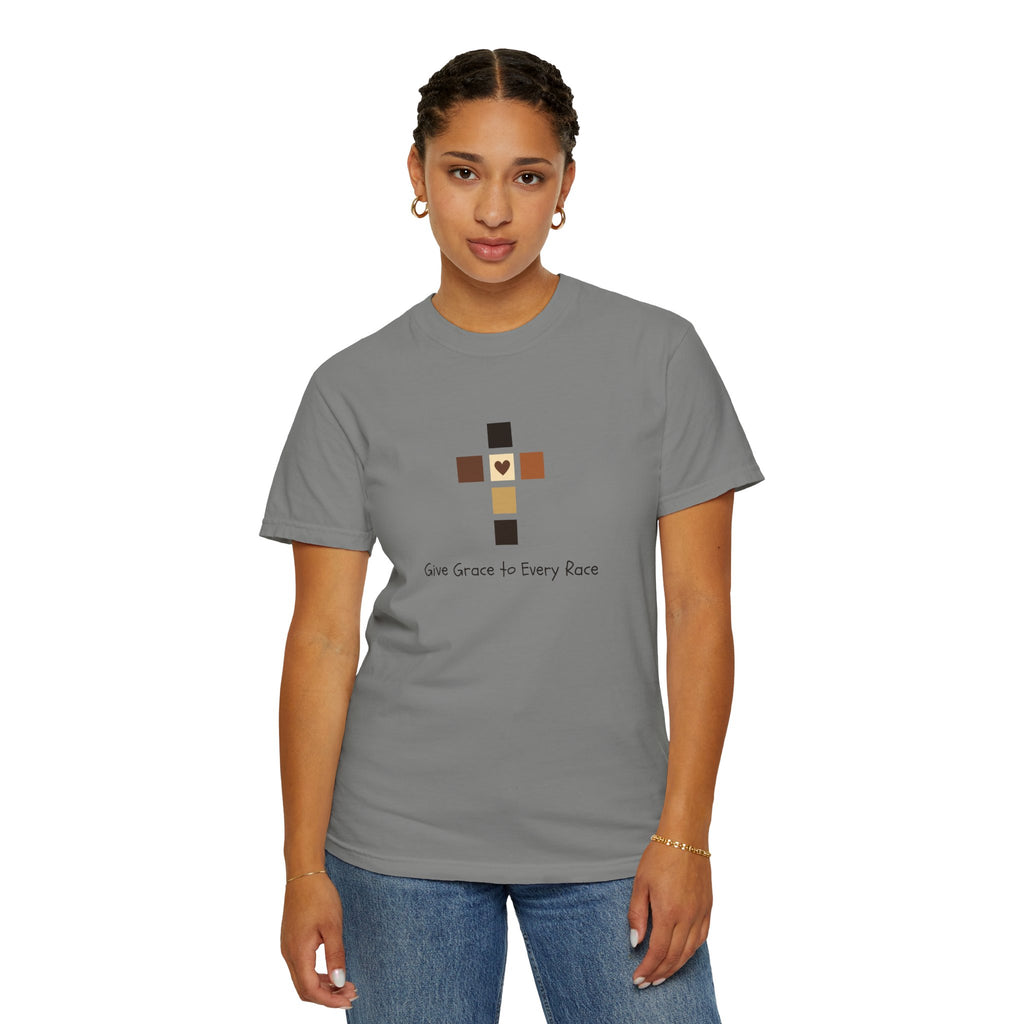 GIVE GRACE TO EVERY RACE Adult Tee
