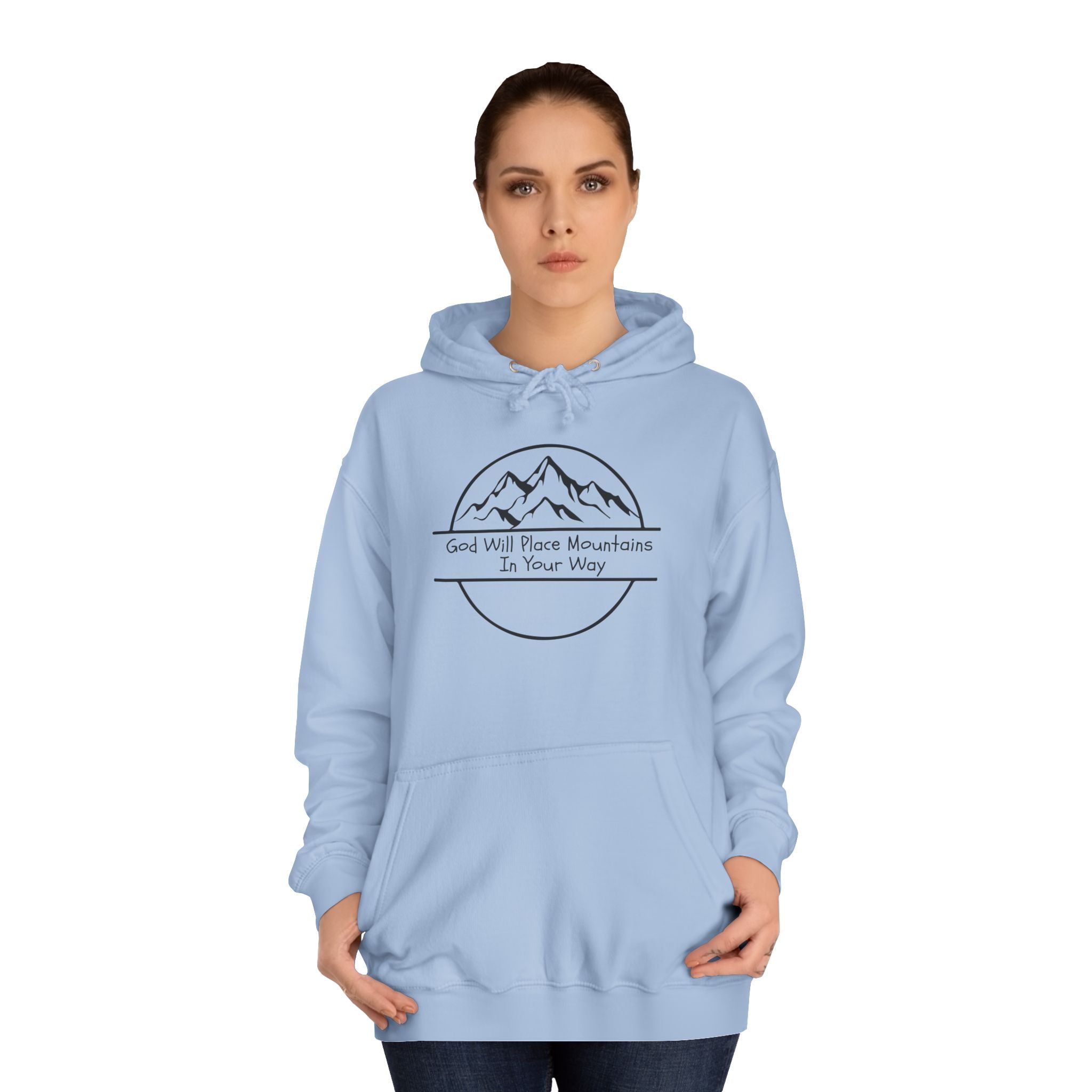 GOD WILL PLACE MOUNTAINS Adult Unisex Hoodie