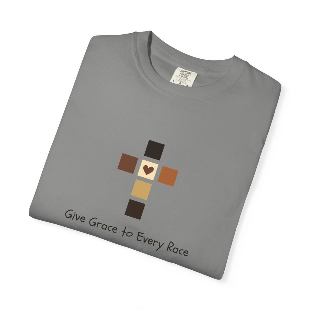 GIVE GRACE TO EVERY RACE Adult Tee