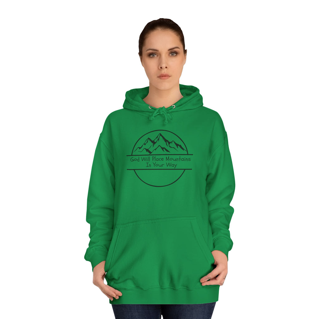 GOD WILL PLACE MOUNTAINS Adult Unisex Hoodie