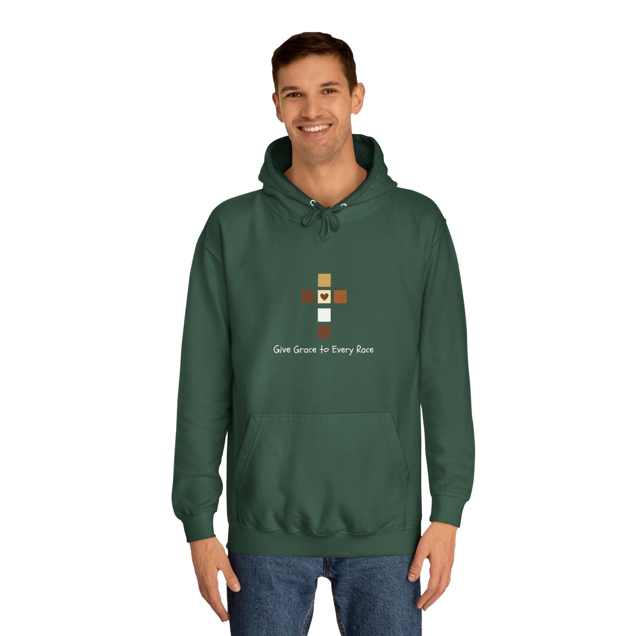GIVE GRACE TO EVERY RACE Adult Unisex Hoodie