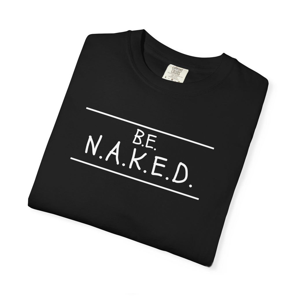 Be NAKED Adult Tee (Black)