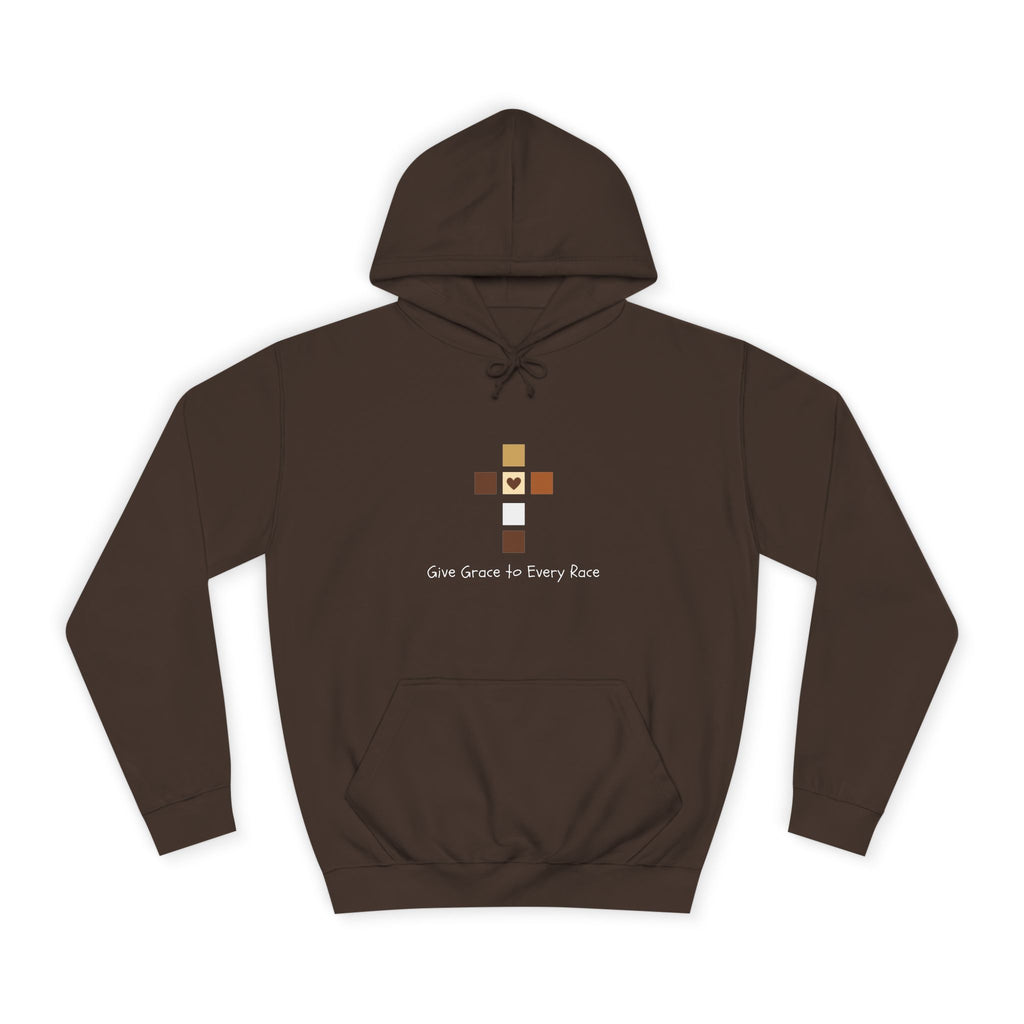 GIVE GRACE TO EVERY RACE Adult Unisex Hoodie