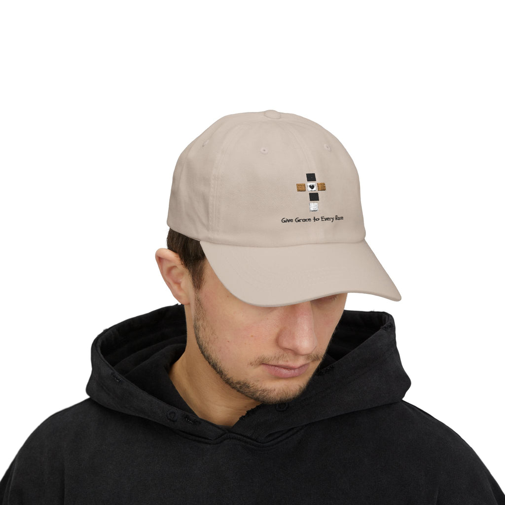 GIVE GRACE TO EVERY RACE Adult Unisex Cap