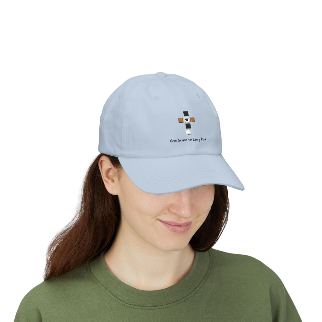 GIVE GRACE TO EVERY RACE Adult Unisex Cap
