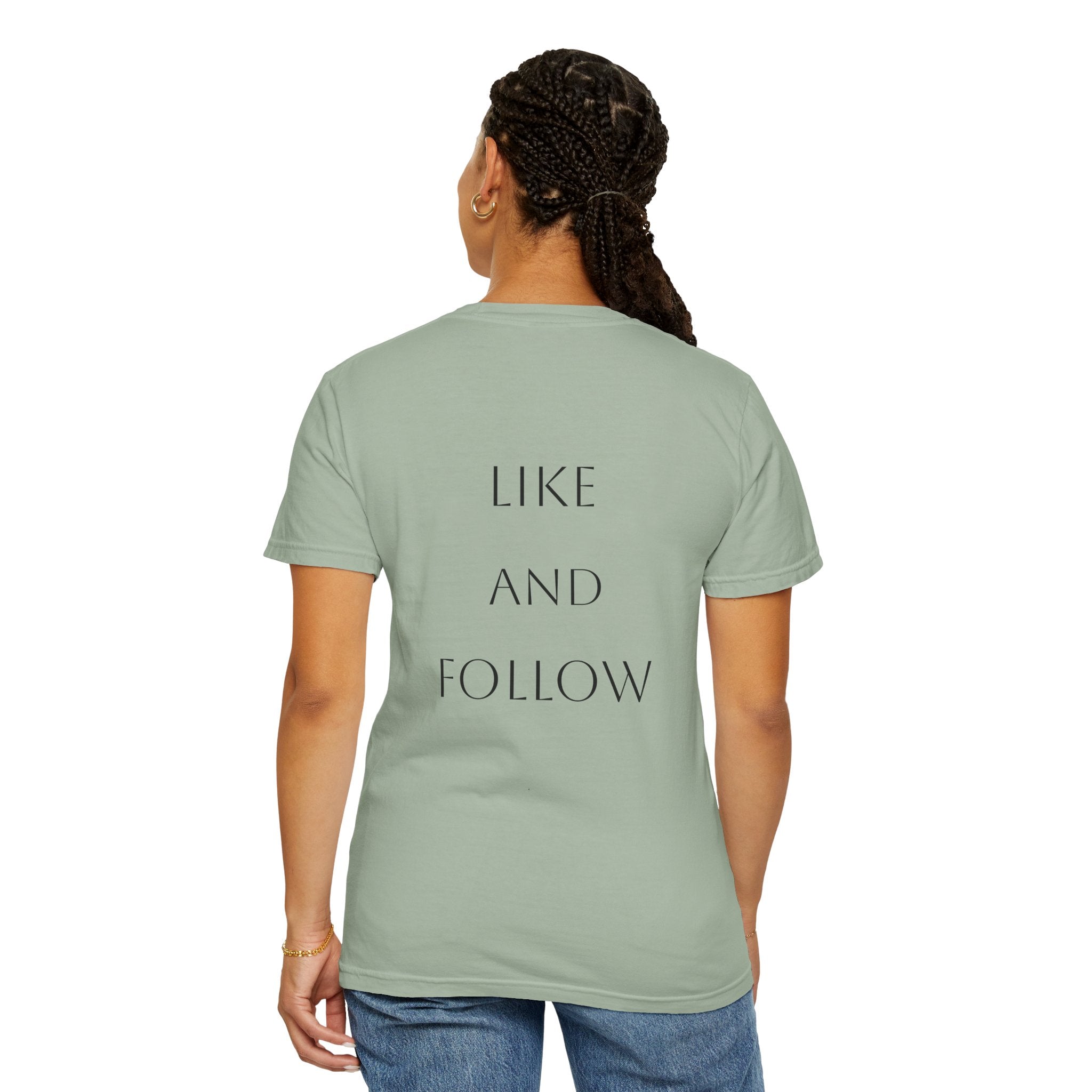LIKE AND FOLLOW Adult Unisex Tee
