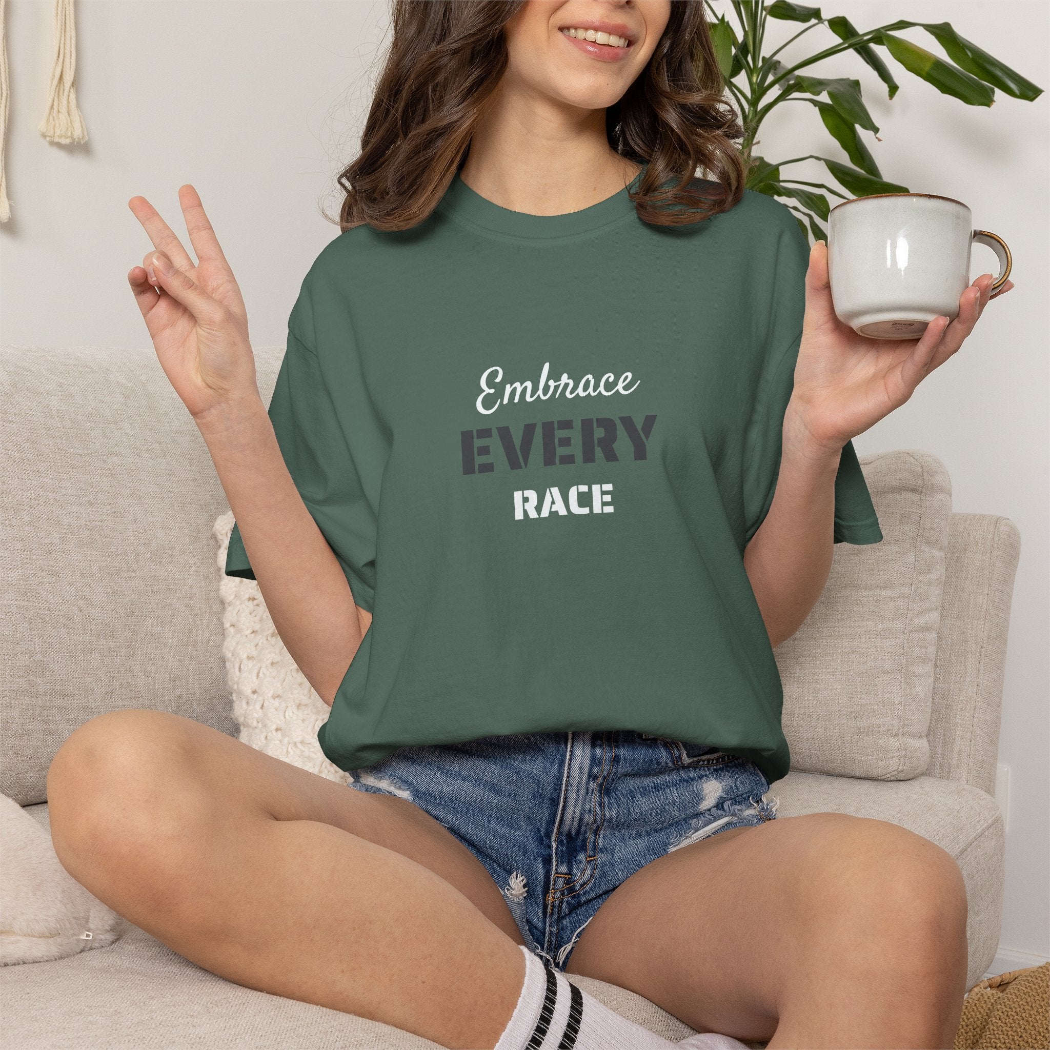 EMBRACE EVERY RACE ADULT UNISEX TEE