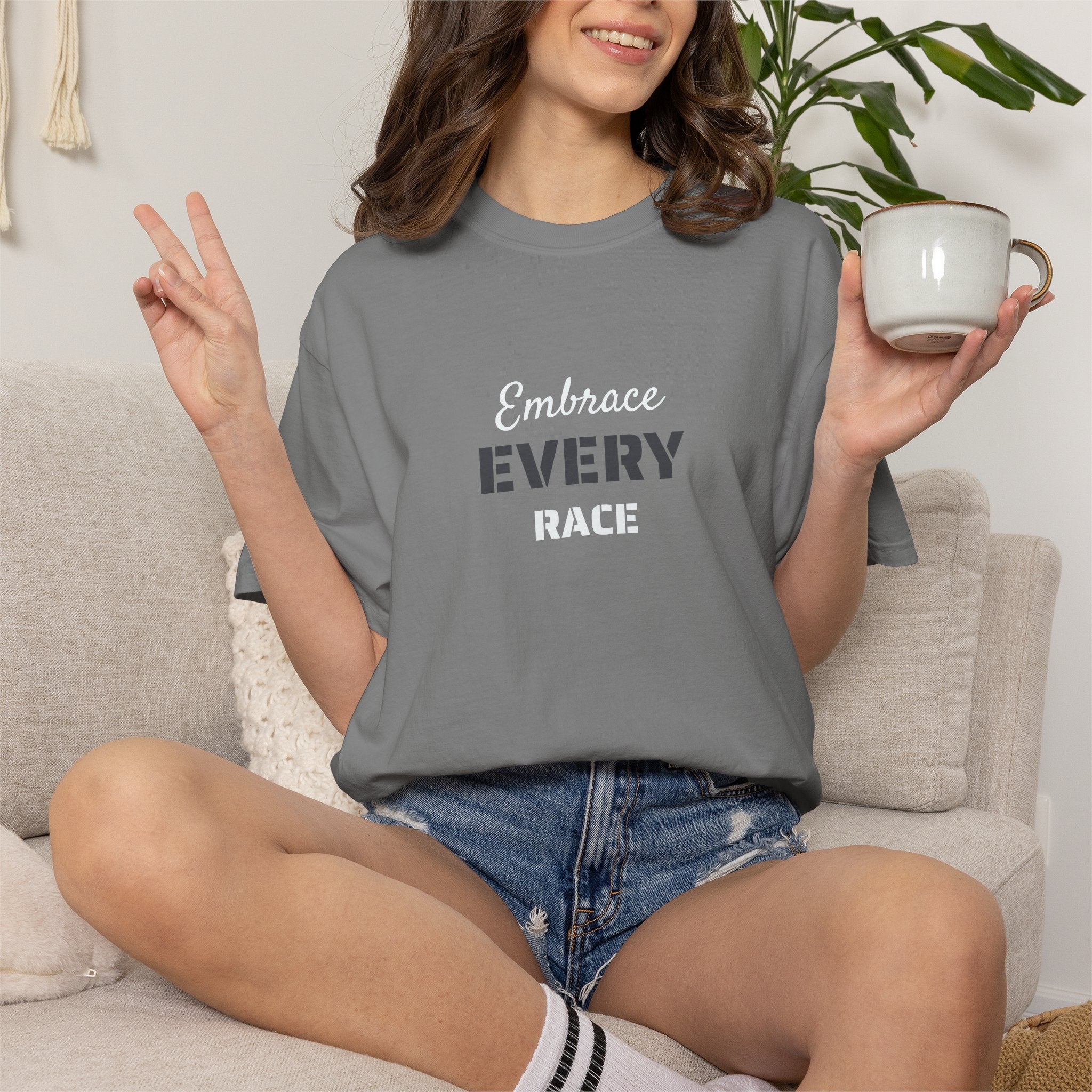 EMBRACE EVERY RACE ADULT UNISEX TEE