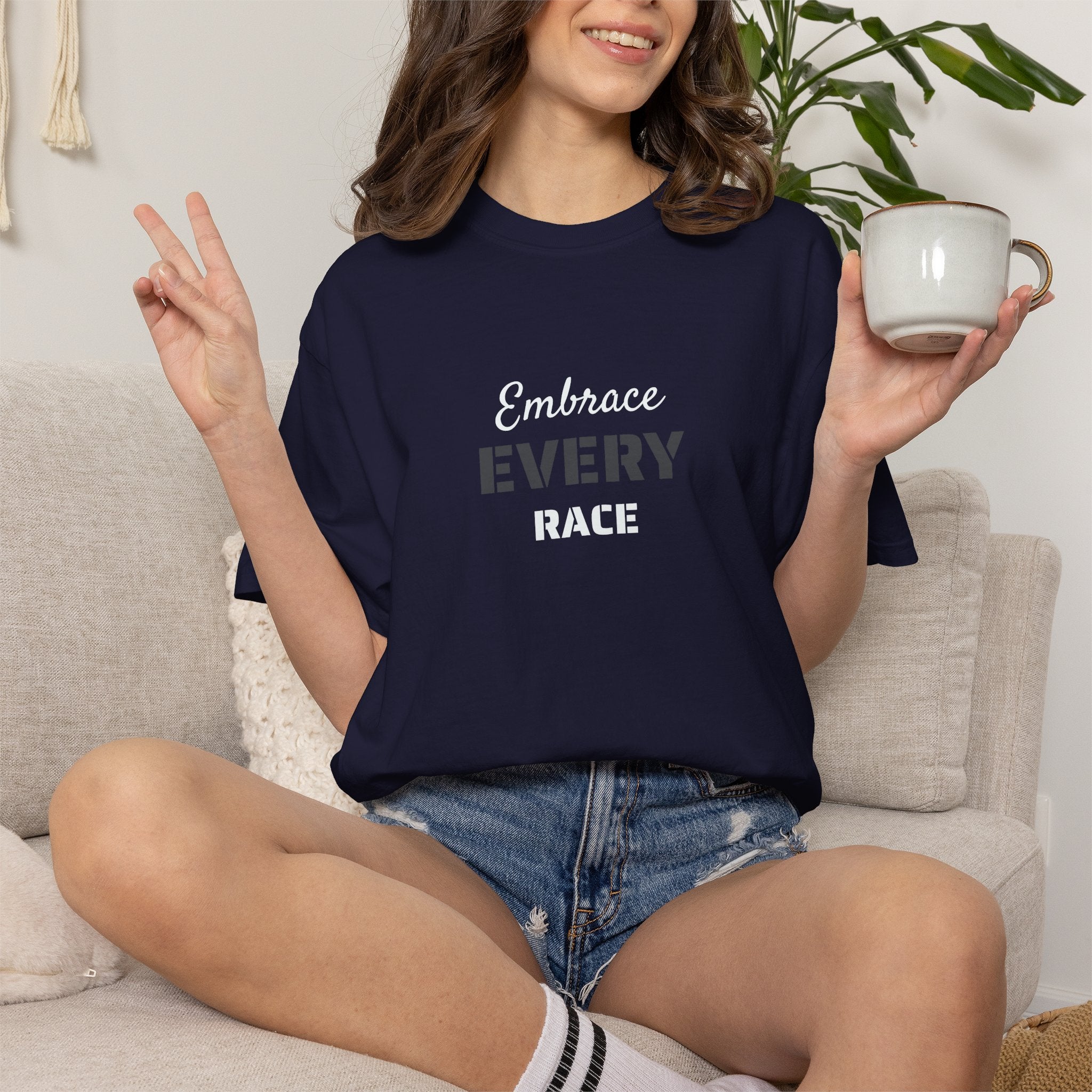 EMBRACE EVERY RACE ADULT UNISEX TEE