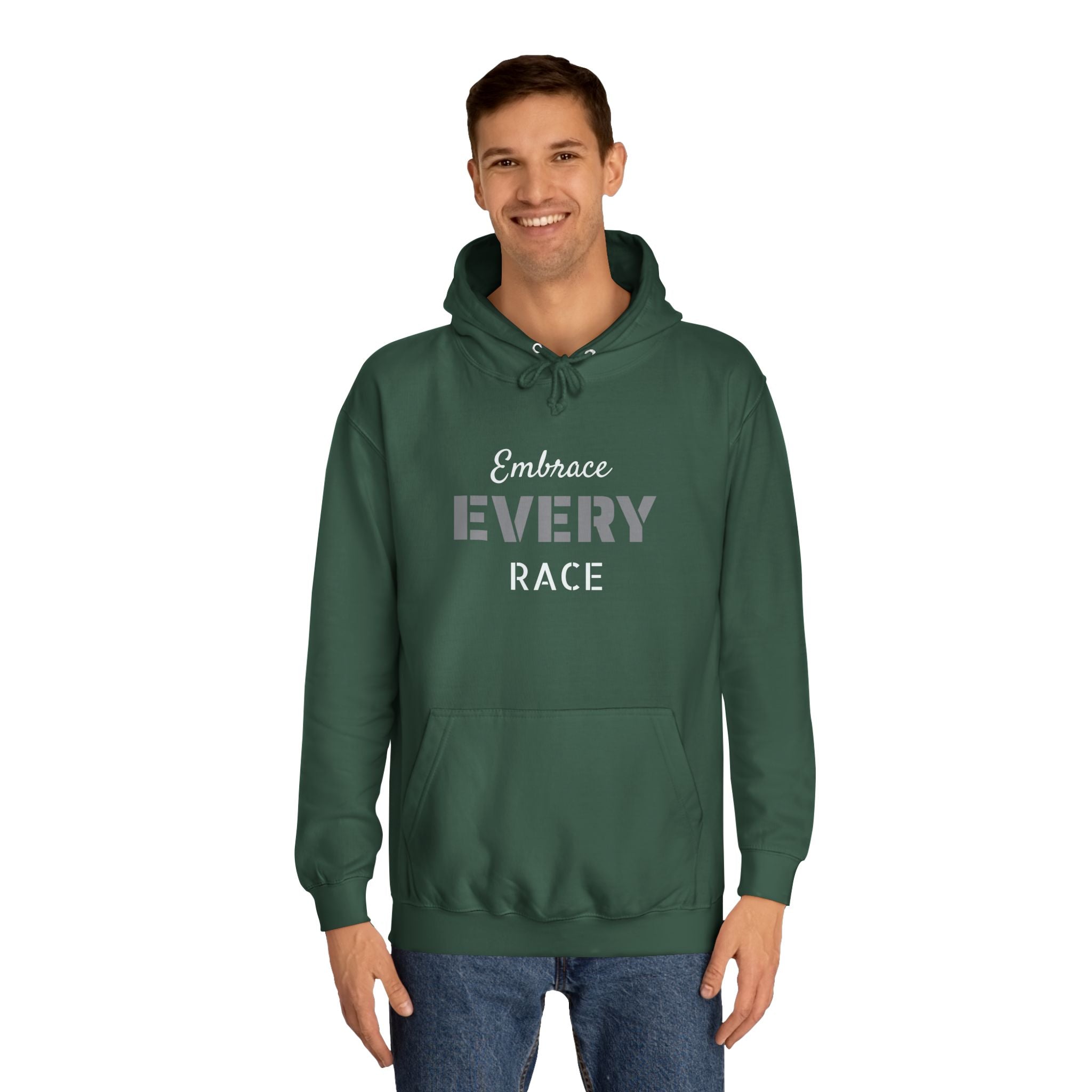 EMBRACE EVERY RACE Adult Unisex Hoodie