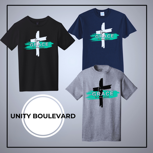 Unity Boulevard Give GRACE to Every RACE Men's Graphic Tee