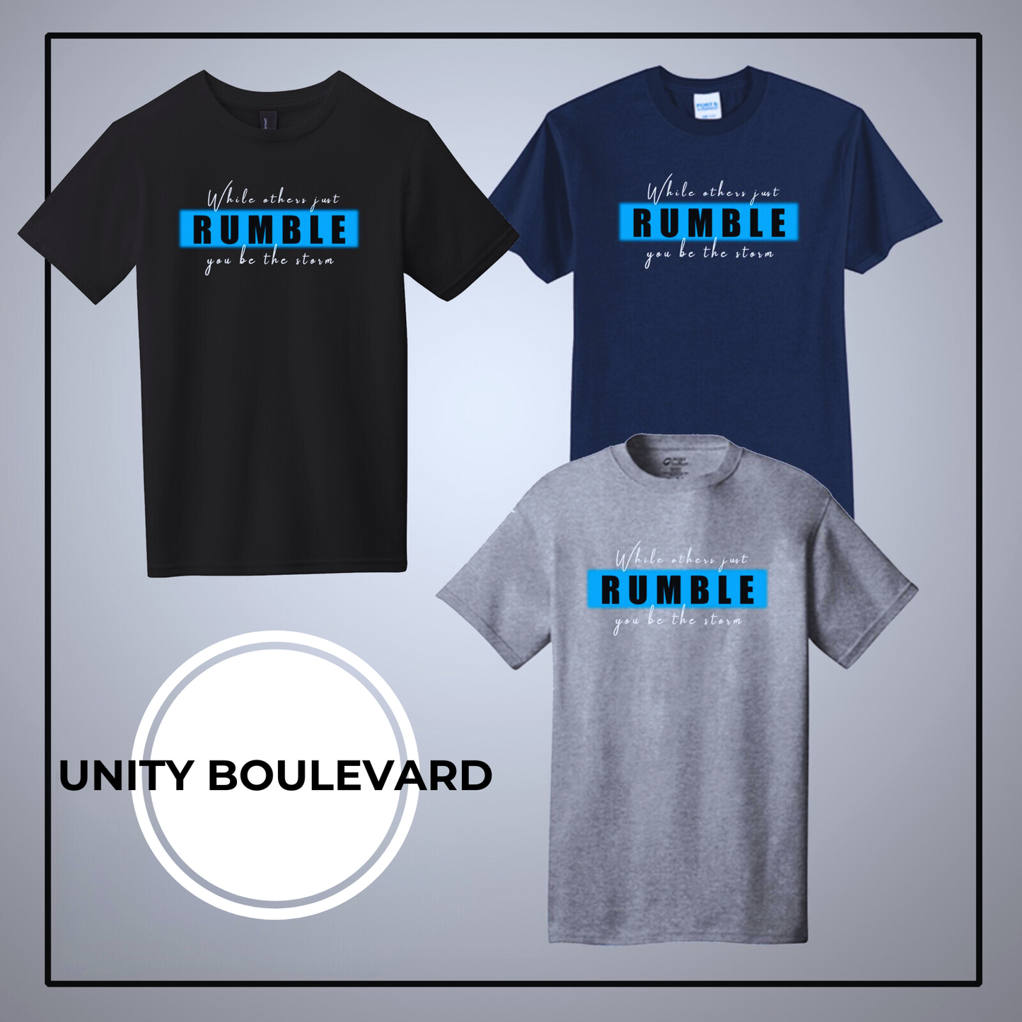 Unity Boulevard RUMBLE Men's Graphic Tee
